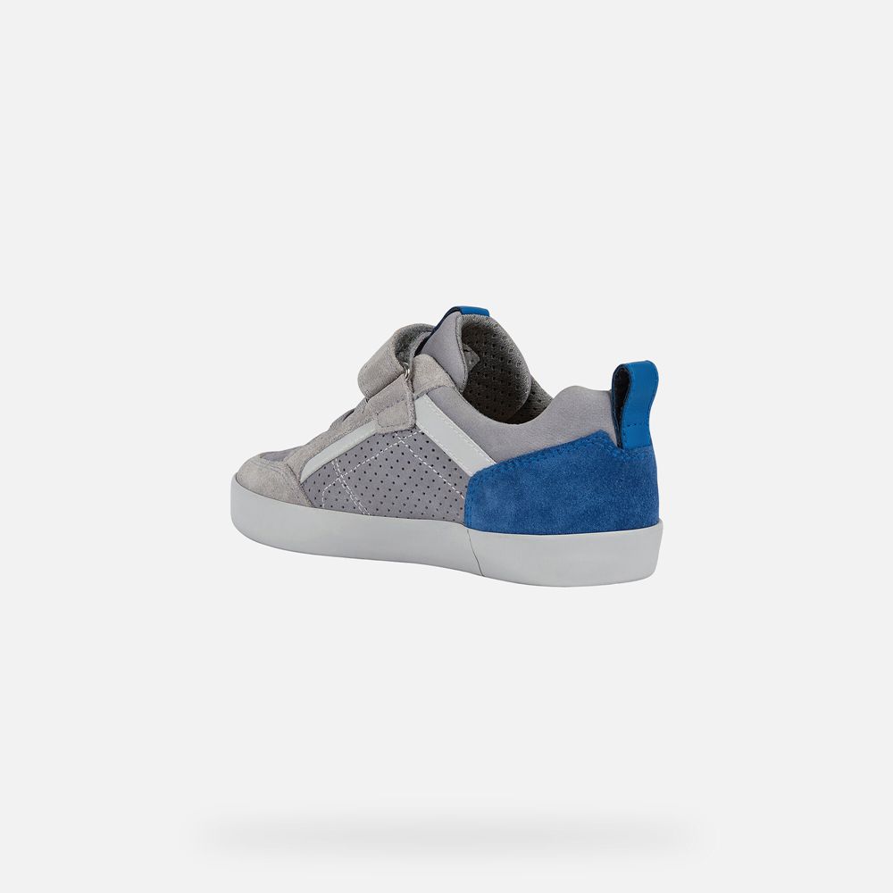 Geox Sneakers Grey/Blue Kilwi - Geox Boys Shoes - KWJUBV302